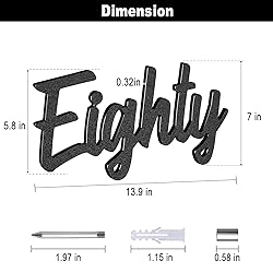 LUCK HOUSE Cursive House Numbers for Outside – 6