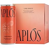 Apl&oacute;s Canned Ume Spritz Cocktail, Formulated with Adaptogens and Botanicals for Calming &amp; Uplifting, Low Calorie, No Added Sugar Beverage (8.5 fl oz. 4-pack)