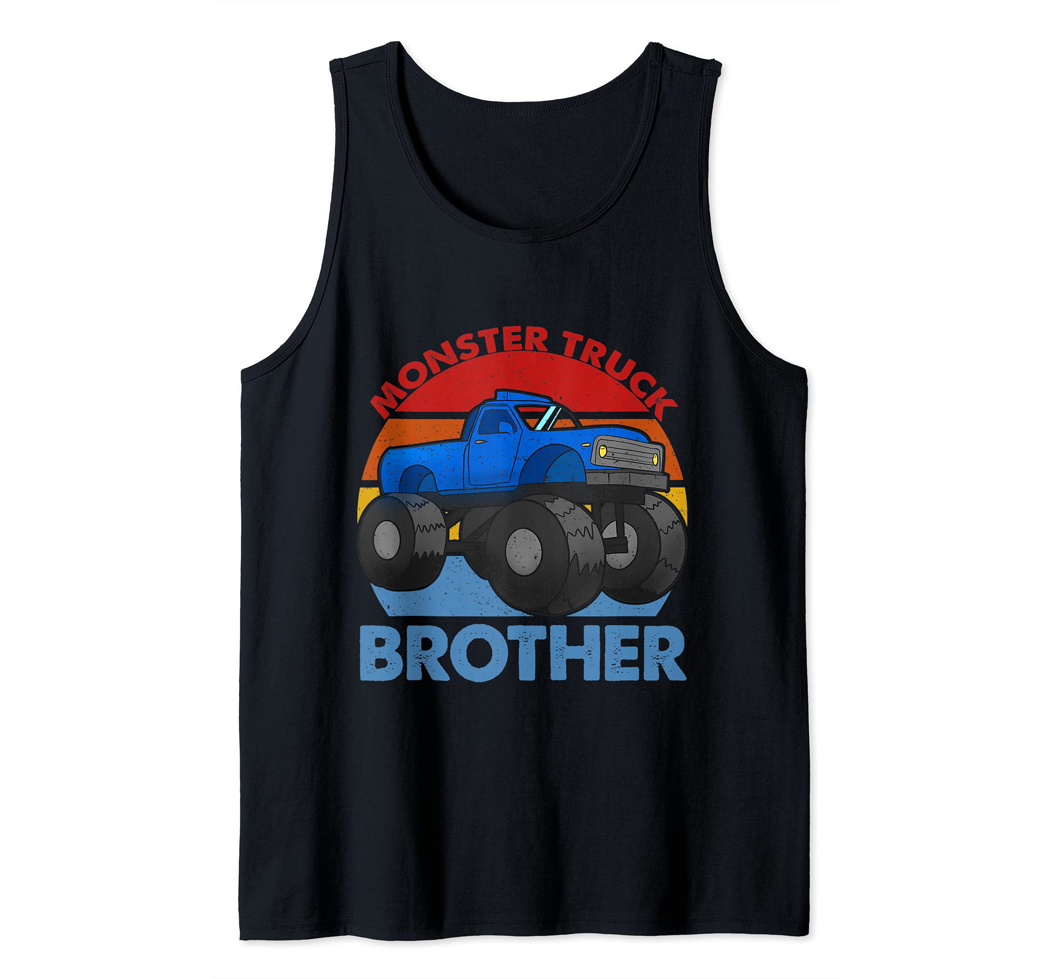 Monster Truck Brother 4x4 Mudding Truck Vintage Tank Top