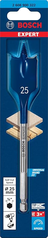 Bosch EXPERT Self Cut Speed Spade Drill Bit 25 mm 152 mm Softwood view 2