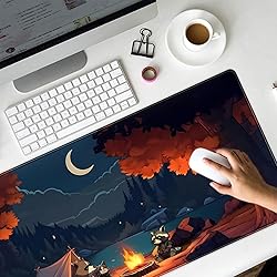 Cute Forest Desk Mat Large Mouse Pad Big Lofi