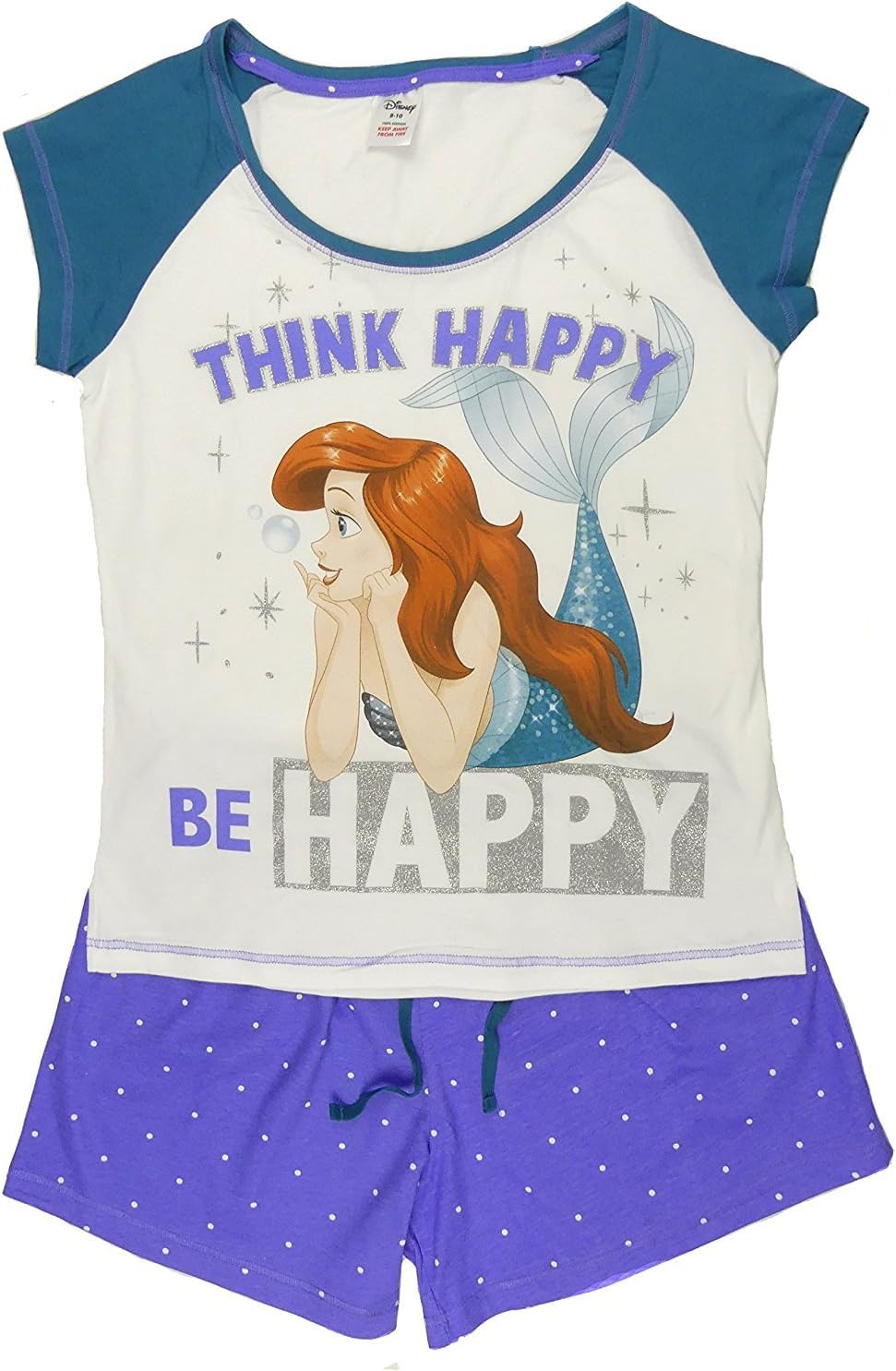 Character Clothing Ladies Girls Novelty Shortie Shorts Pjs Ariel Wonder Woman Batgirl Minnie Moose Tatty Teddy Eeyore 8-22
