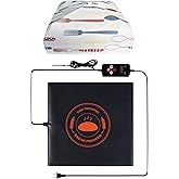 Bread Proofing Mat with Warm Cover, Sourdough Hearting Mat, Sourdough Warming Mats with Thermostat Temperature Control, 13.9" x 13.9" Bread Proofer Dough Warmer for Home Kitchen Baking