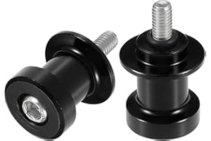 VekAuto 1 Pair Swingarm Spools, 6mm M6x1.0 CNC Swing Arm Spools Sliders Stand Universal for Motorcycle Durable Aluminum Alloy