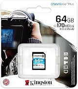 Kingston Canvas Go Plus 64GB SDXC SD Card 170MB/s U3 V30 UHS-I C10 view 3