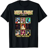 Mortal Kombat Choose Your Fighter Arcade Screen Video Game T-Shirt