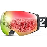 ZIONOR X4 Ski Goggles Magnetic Lens - Snowboard Goggles for Men Women Adult - Snow Goggles Anti-fog UV Protection