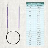 KnitPro Zing Fixed Circular Needles 40in 100cm 3.75mm view 4