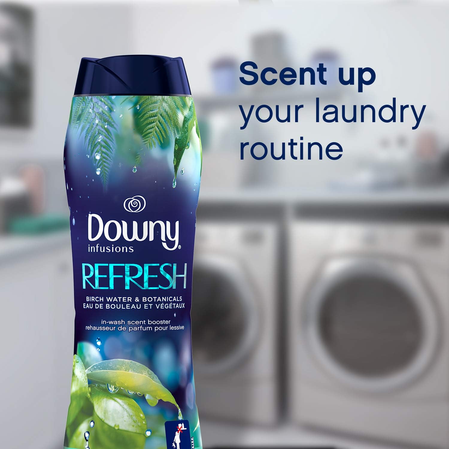 Downy Infusions in-Wash Scent Booster Beads, Refresh, Birch Water & Botanicals, 20.1 Oz, Pack of 1: Health & Personal Care