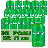 Bubly Lime Flavored Sparkling Water 12 fl oz Aluminum Can 16 Pack