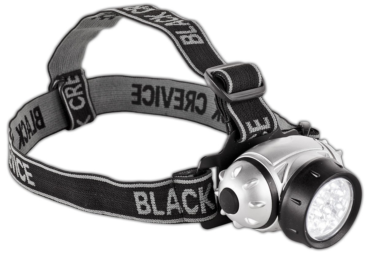 Black Crevice - Head Torch, 10 x 10 x 9 cm