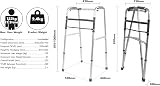 Aidapt Adjustable Folding Aluminium Walking Frame Lightweight Anti Slip Feet view 4