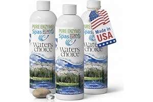 WATERS CHOICE, INC Waters Choice Pure Enzymes for Spas 3 Pack- Hot Tub Enzyme Cleaner & Spa Water Clarifier – Chemical-Free Hot Tub Cleaner, Spa Enzyme Treatment for Crystal Clear Water, No Harsh Chemicals