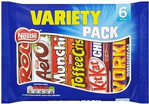 British Chocolate Variety Mix. Rolos, Aero, Munchies, Toffee Crisp, Kit Kat, Yorkie