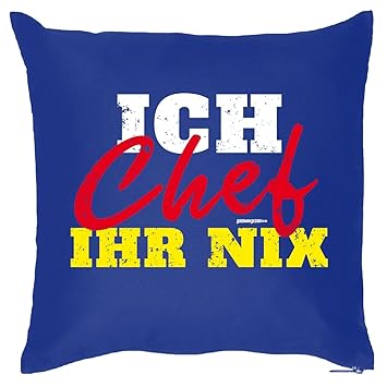 Dekofun Kissen Mit Füllung Lustige Sprüche Ich Chef Ihr