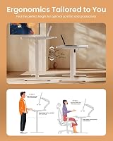 ErGear Electric Standing Desk 140x70cm Sit Stand 4 Memory Presets 80kg view 9