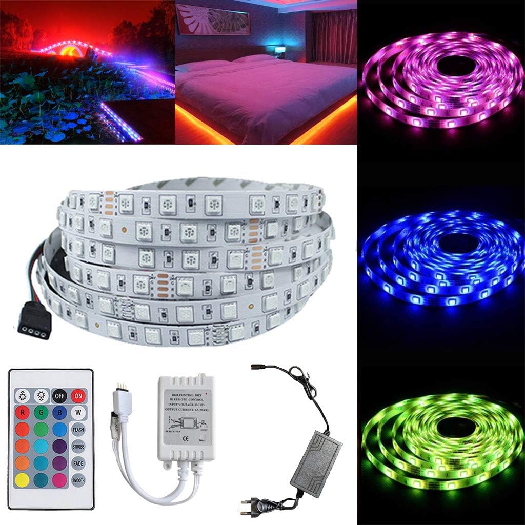 LED Strip Lights, 150 LED Strip Light String, Waterproof 5M