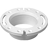 OATEY 43587 Spigot Fit Closet Flange, 4 In, Pvc