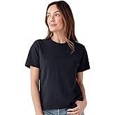 Cozy Earth - Women’s All Day Tee 100% Cotton T-Shirt - Relaxed Fit - Soft & Breathable