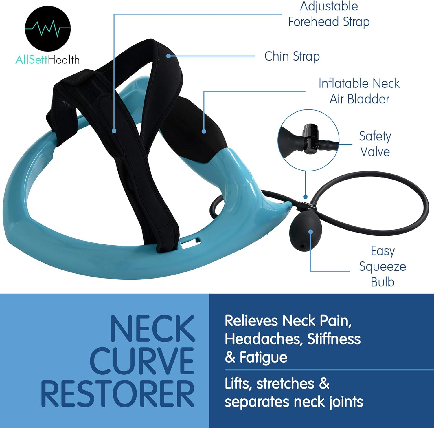 Posture Neck Exercising Cervical Spine Hydrator Pump || Relief for Stiffness, Relieves Neck Pain, Neck Curve Restorer: Health & Personal Care