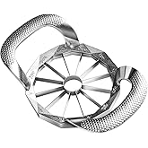 Apple Slicer, Heavy Duty Apple Corer , 12-Blade Stainless Steel Apple Cutter Divider Pitter ，Sturdy and Sharp