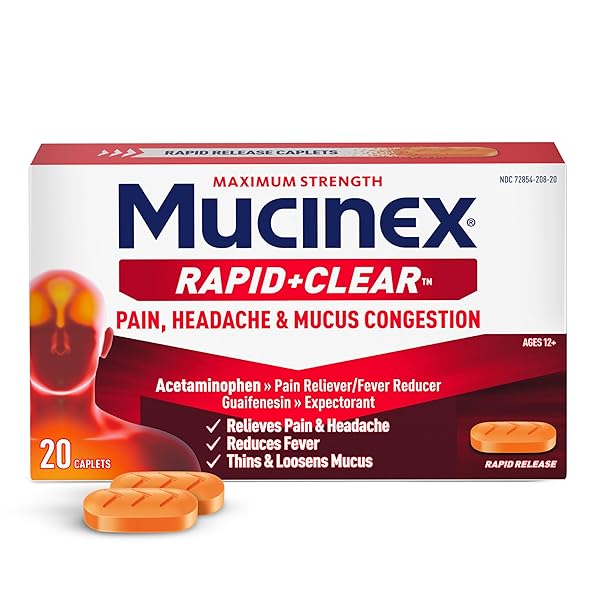 MUCINEX RAPID CLEAR MAXIMUM STRENGTH COLD MEDICINE &...