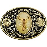 XGALBLA Cool Western Colorful Style stone 3D Scorpion Belt Buckle For Men