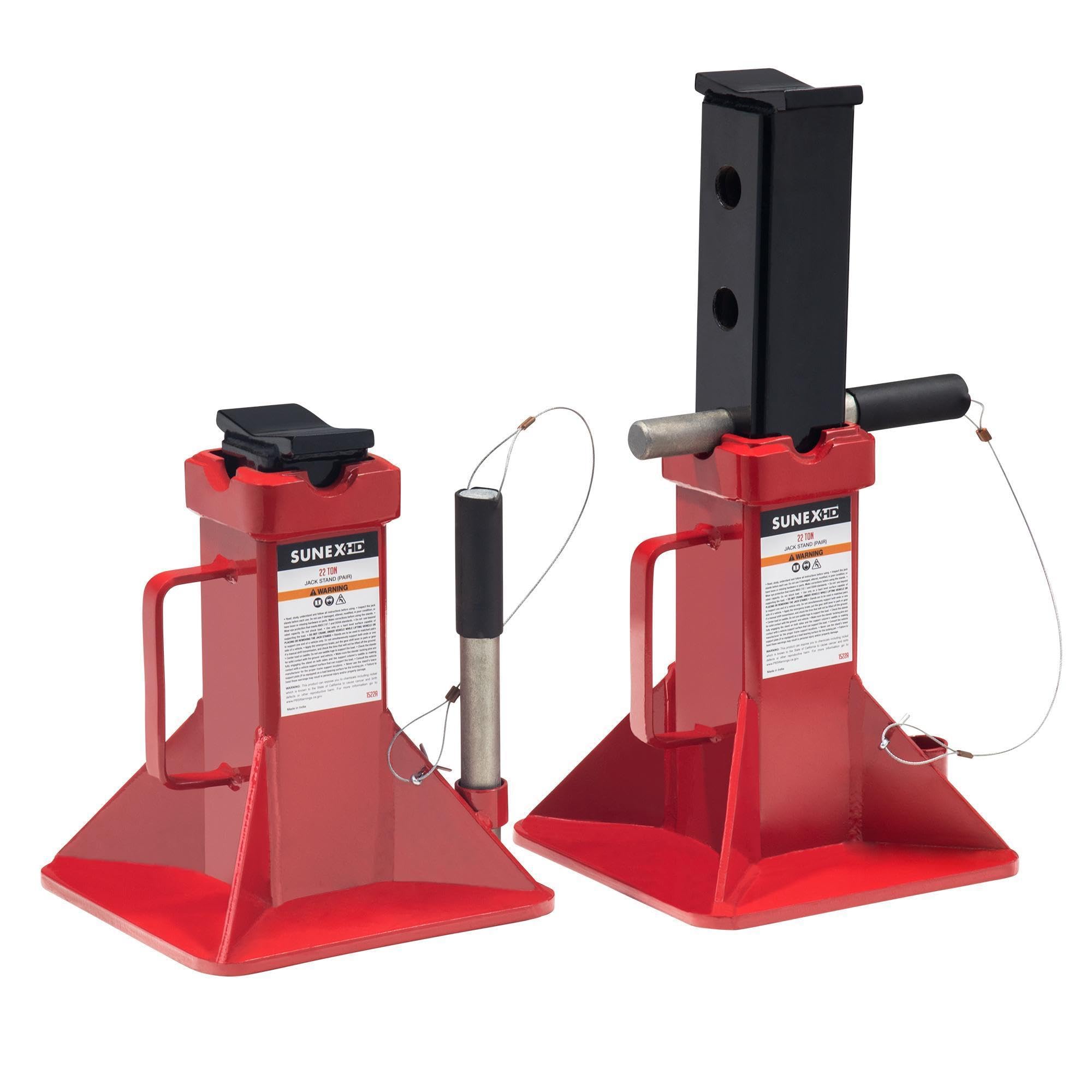 Photo 1 of SUNEX TOOLS 1522A 22-Ton Jack Stands, Pair