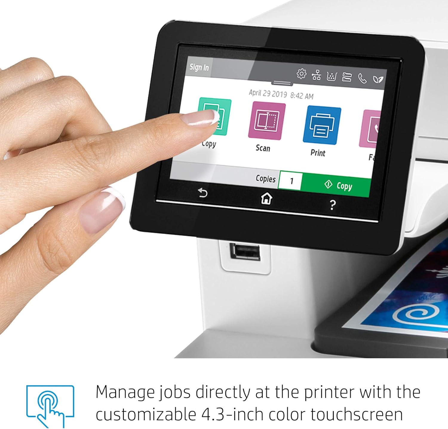 HP Color LaserJet Pro Multifunction M479fdn Laser Printer with One-Year, Next-Business Day, Onsite Warranty, Works with Alexa (W1A79A) – Built-in Ethernet: Electronics