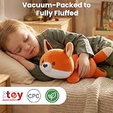 Mewaii Cute Fox Plush Pillow Red Fox Stuffed Animal 13 Inch Kawaii view 2