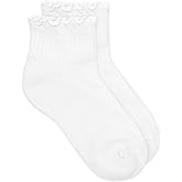Jefferies Socks girls Seamless Ruffle Sport Quarter Socks 1 Pack