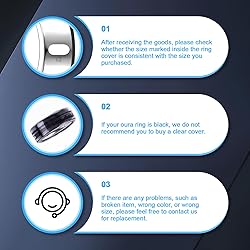 ZOOROO 3 Pack Cover Compatible with Oura Ring Gen