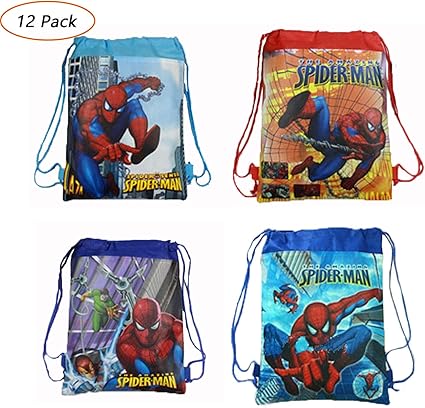 spiderman drawstring backpack