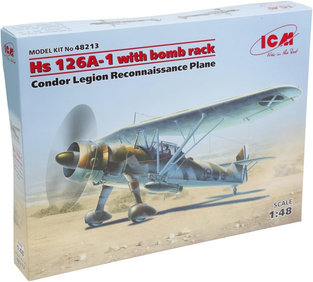 ICM 1:48 - Hs 126A-1 Condor Legion Recon. Plane, Schwarz, Mittel