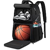 LOINTET Basketball Bag Backpack with Ball Holder Shoes Compartment, Large Basketball Accessories Sports Bag