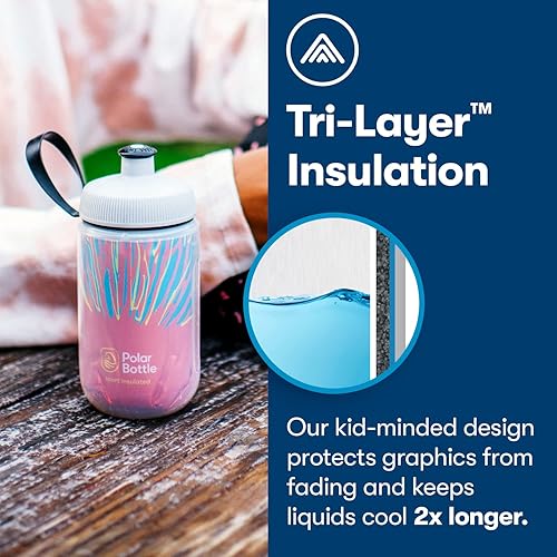 Polar Bottle Kids Insulated Water Bottle 12oz Daybreak Plum