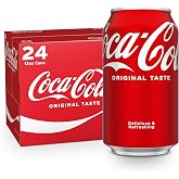 Coca-Cola Soda Soft Drink Cans, 12 fl oz, 24 Pack | Carbonated drink with classic cola flavor