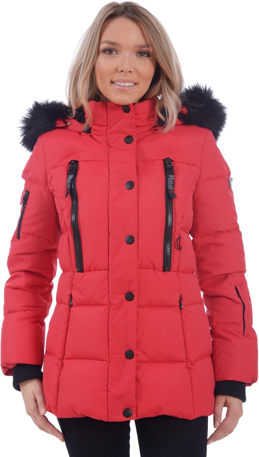 faux down winter coat