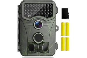 Vikeri 4K 48MP Trail Cameras, Game Camera with Night Vision 0.05s Trigger Time Motion Activated 130°Wide Lens, IP66 Hunting Camera with 48pcs No Glow Infrared LED 2.4''LCD for Wildlife Monitoring