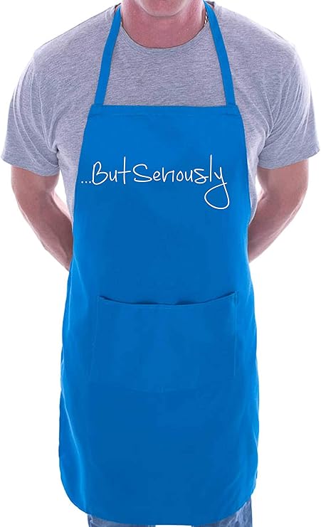 Print4U Kochschürze mit lustigem Spruch „But Seriosully“, baumwolle