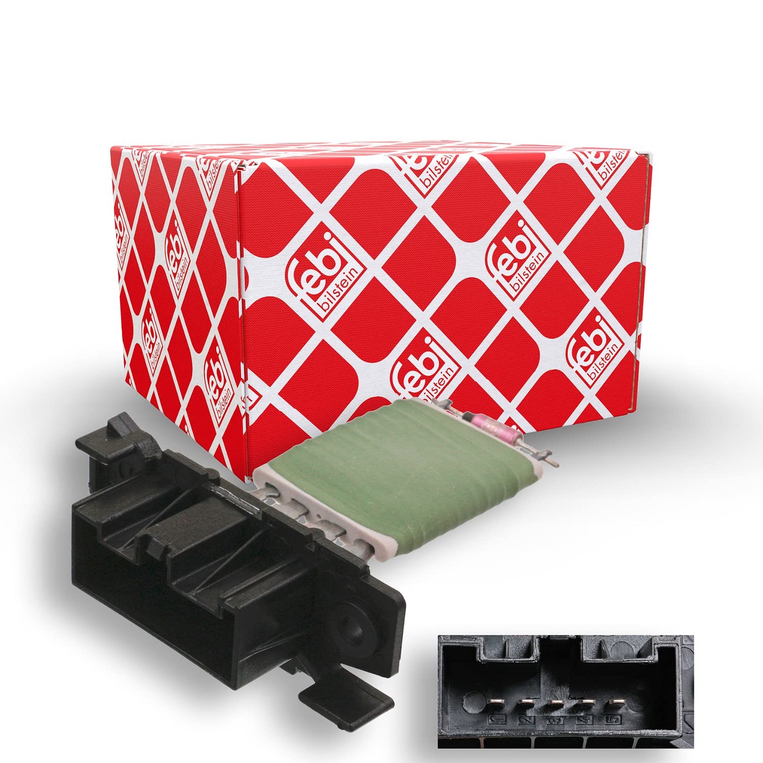 febi bilstein 100043 Resistor for blower, pack of one