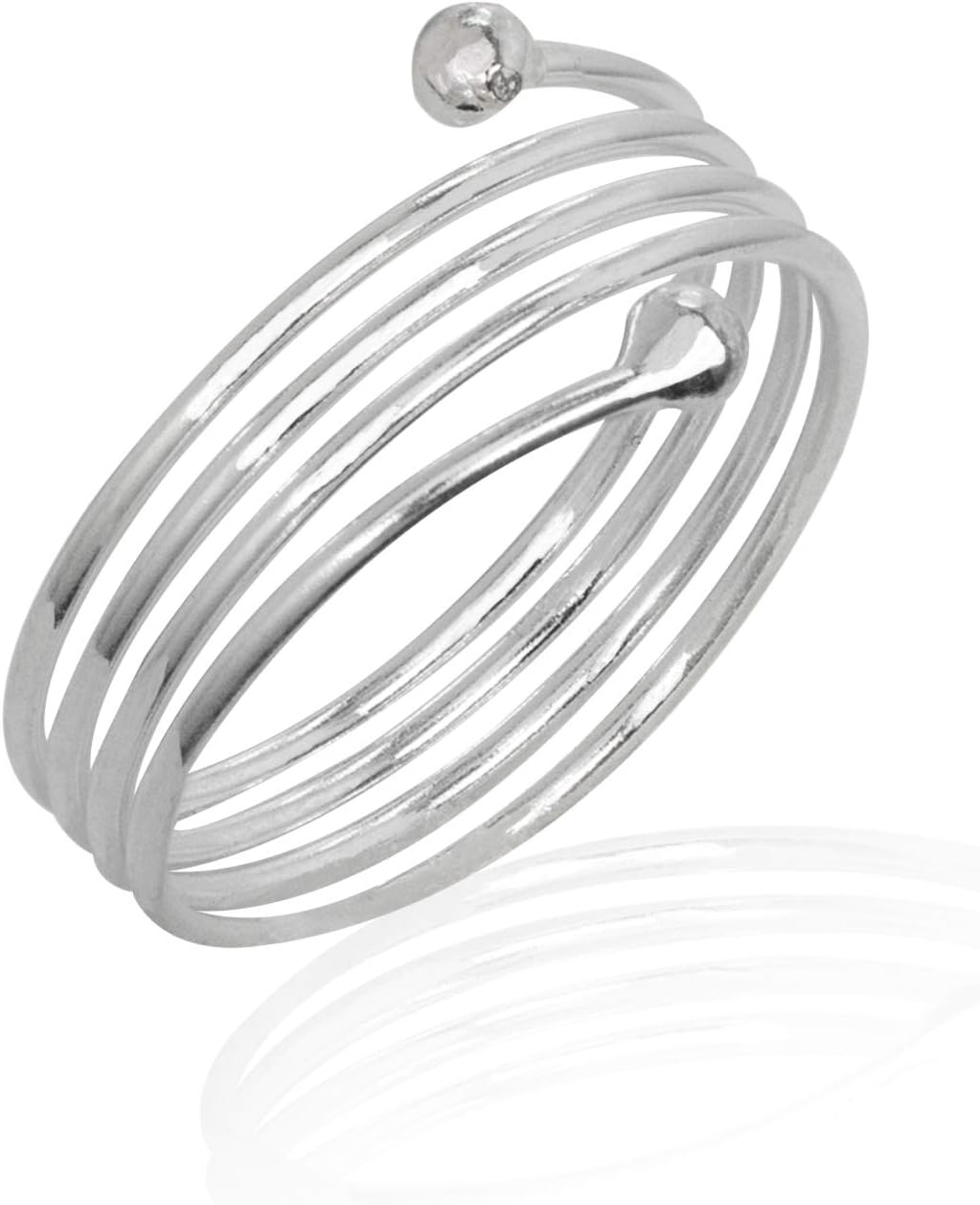Sterling Silver Spiral Coil Ring