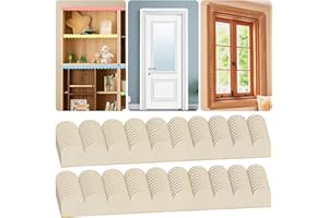Scalloped Wood Trim - 20 Pack Unfinished Wood Decorative Scalloped Edge Molding Trim, 15.75 x 1.57 In, DIY Wooden Moulding fo