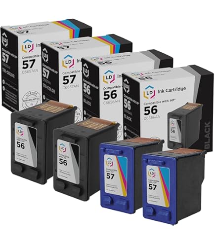 HP 56 57 インクカートリッジ HP 56/57 Original Ink Combo - 2-Pack for Deskjet, Officejet