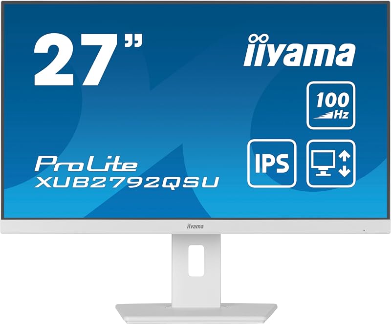 iiyama -W6 27" QHD IPS 100Hz Monitor HAS
