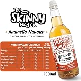 The Skinny Food Co Amaretto Coffee Syrup Sugar Free 1L Vegan Gluten Free view 6