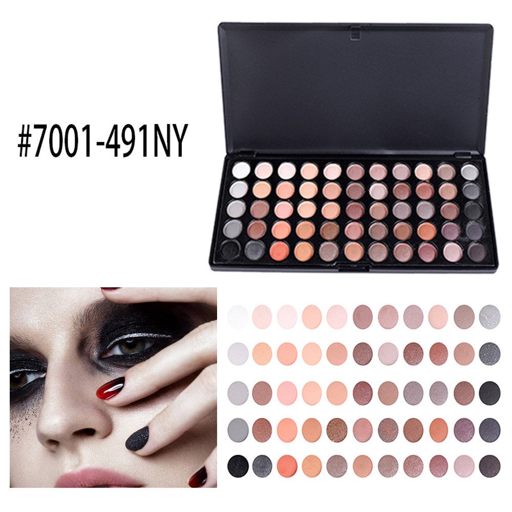 Lowpricenice DaySeventh 55 Color Shimmer Glitter Eye Shadow Powder Matt Eyeshadow Cosmetic Makeup