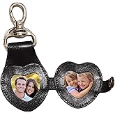 Wise Owl Accessories 3D Leather Keychain Cute Heart Shape Valentine Gift