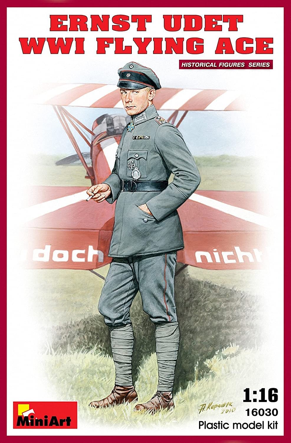 Miniart 1:16 Scale Ernst Udet. WWI Flying Ace Plastic Model Kit