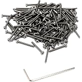 iexcell 100 Pcs M2 x 20mm Thread Pitch 0.4 mm Stainless Steel 304 Hex Socket Head Cap Screws Bolts Kit